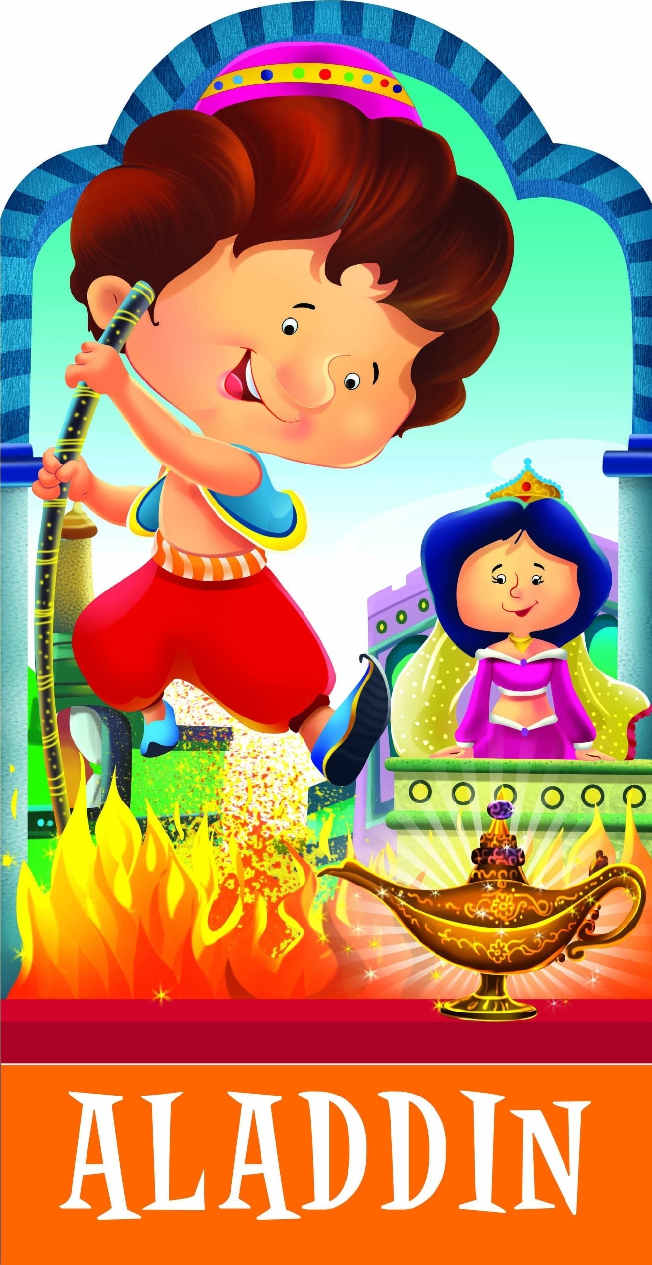 Aladdin : Cutout Story Book - Om Books 