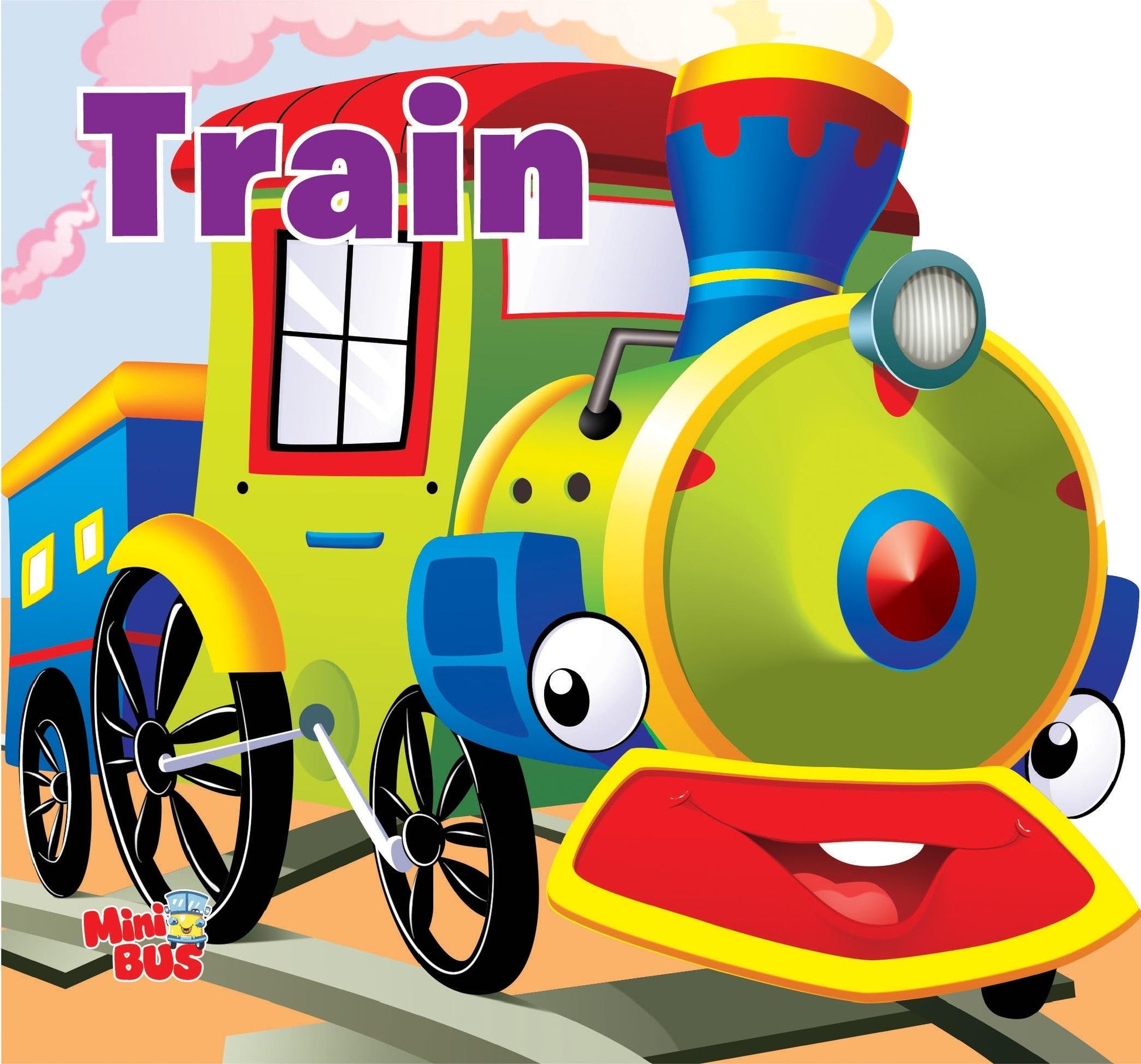 Train : Cutout Board Book - Om Books 