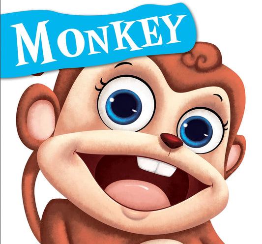Monkey : Cutout Board Book - Om Books 