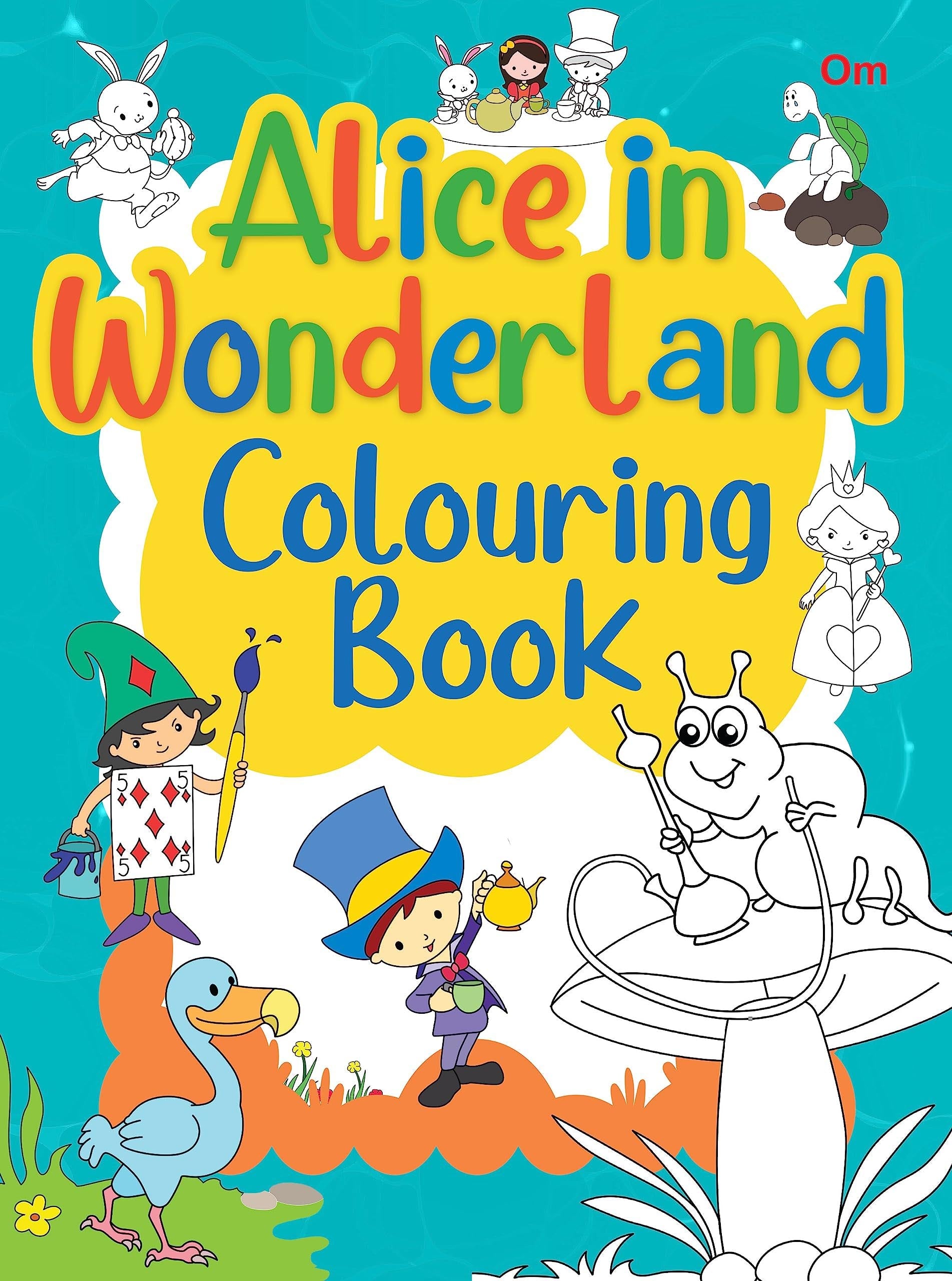 Alice in Wonderland Colouring Book - Om Books 