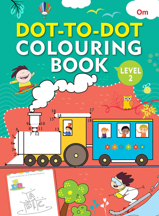 Dot-to-Dot Colouring Book Level 2 - Om Books