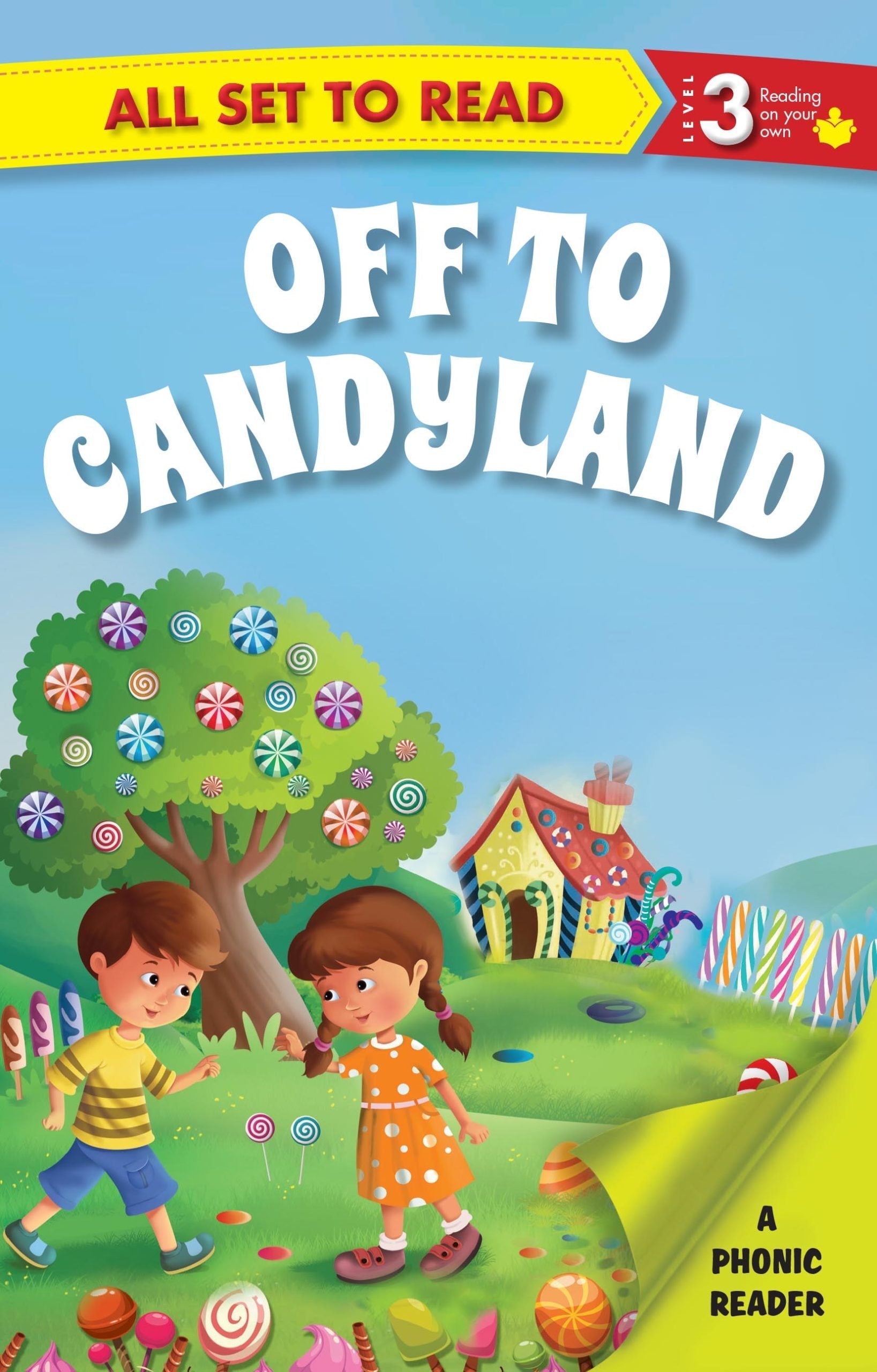 All set to Read A Phonics Reader Off to Candyland - Om Books 