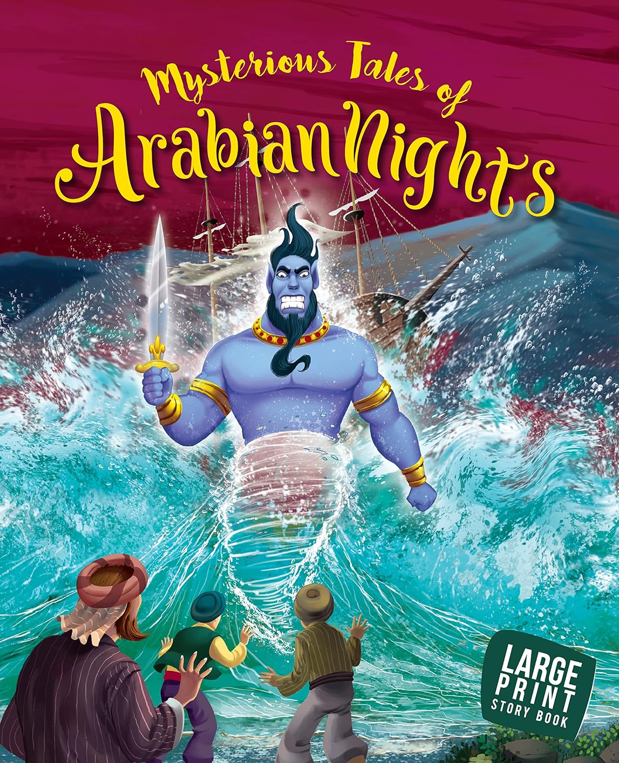 Mysterious Tales of Arabian Nights : Large Print - Om Books 