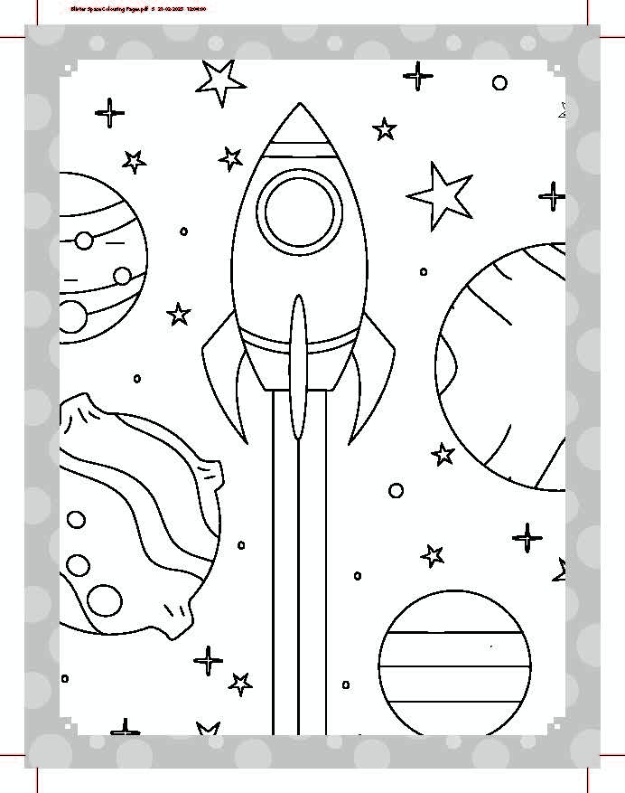 Dreamland Publications My Ultimate Space Colouring Fun Book with Free Crayons : Children's Colouring Book