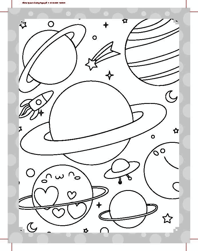 Dreamland Publications My Ultimate Space Colouring Fun Book with Free Crayons : Children's Colouring Book