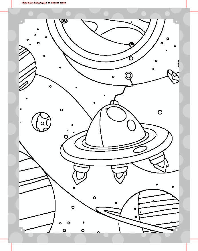 Dreamland Publications My Ultimate Space Colouring Fun Book with Free Crayons : Children's Colouring Book