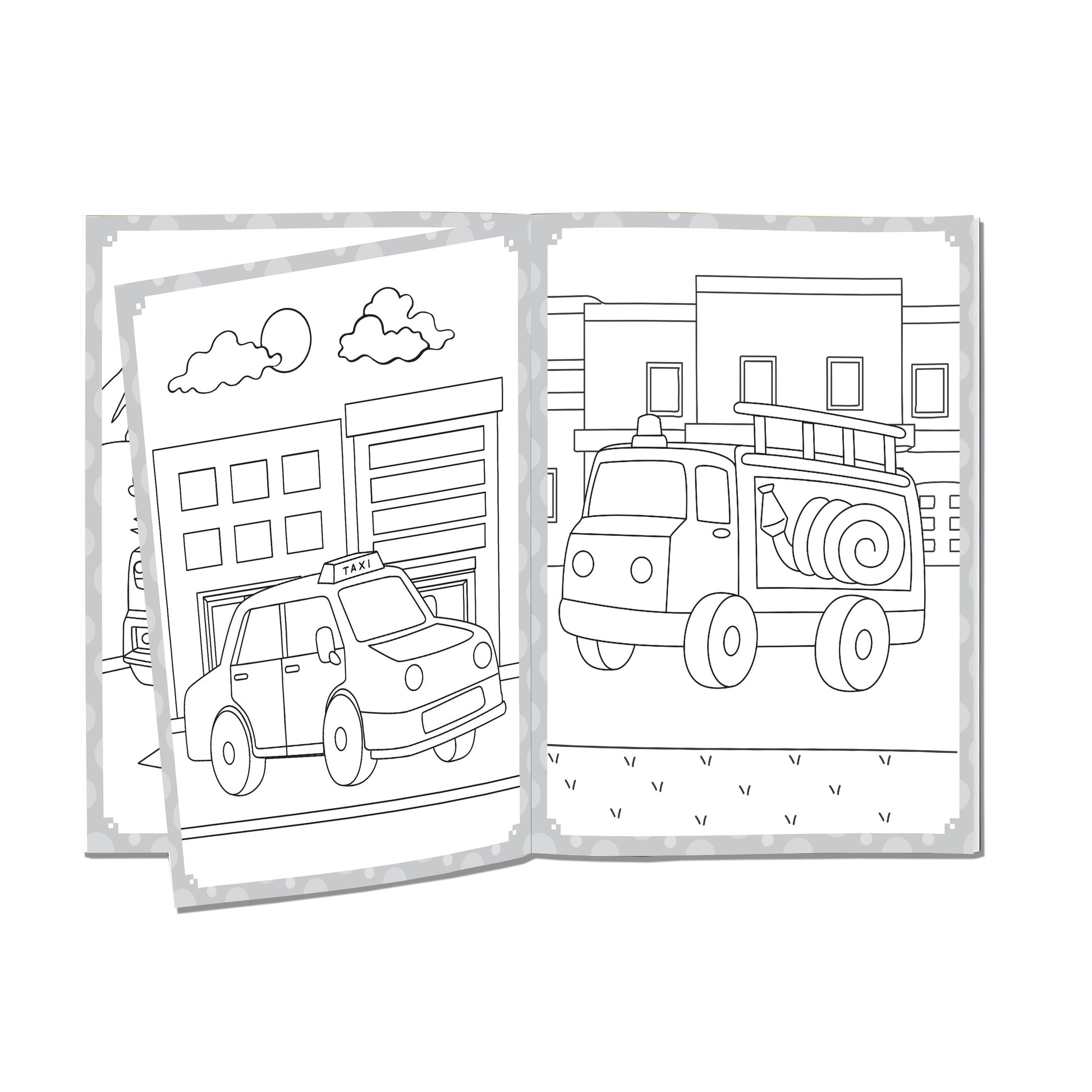 Dreamland Publications My Ultimate Vehicles Colouring Fun Book with Free Crayons : Children's Colouring Book