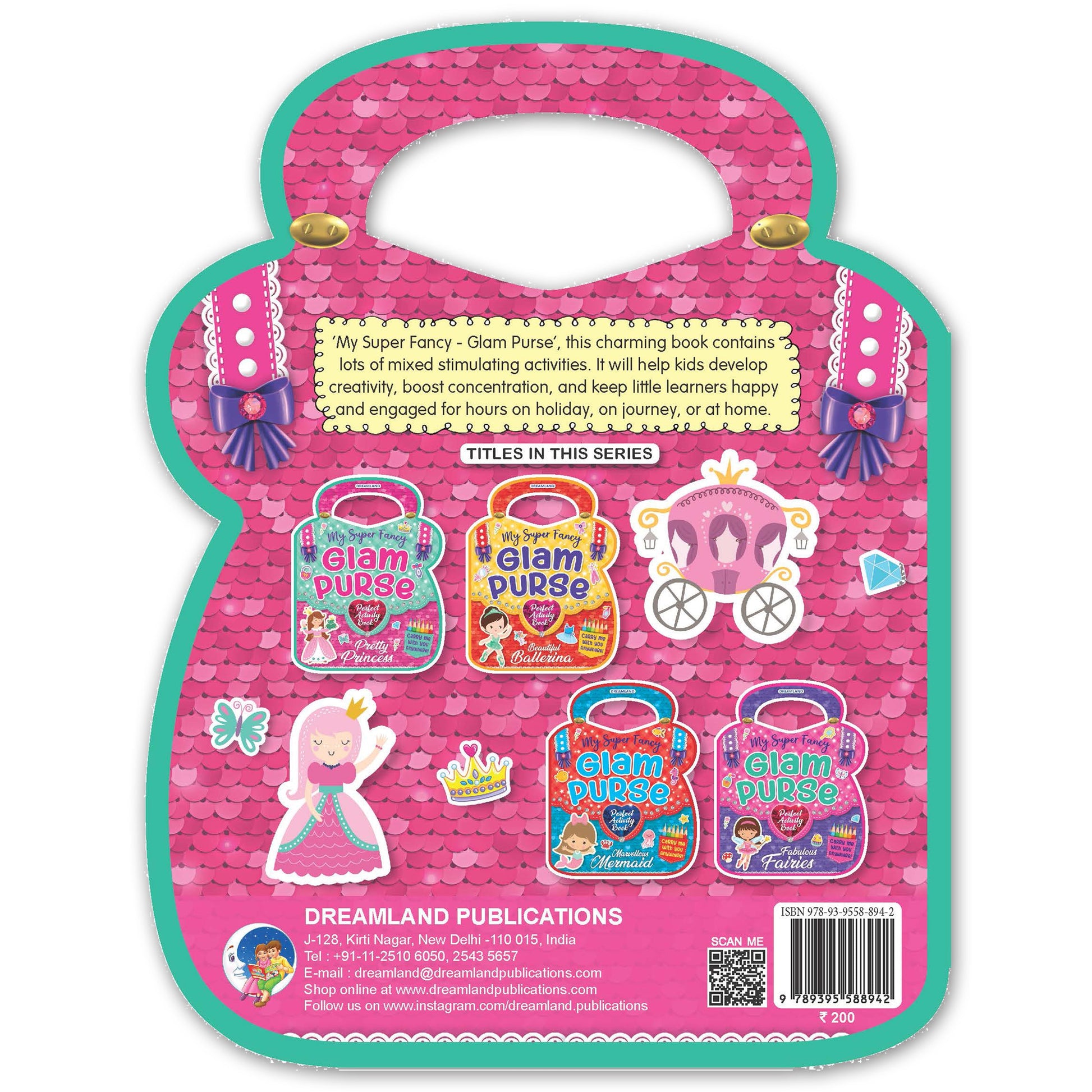 Dreamland Publications My Super Fancy Glam Purse - Pretty Princess : Children's Interactive & Activity Book