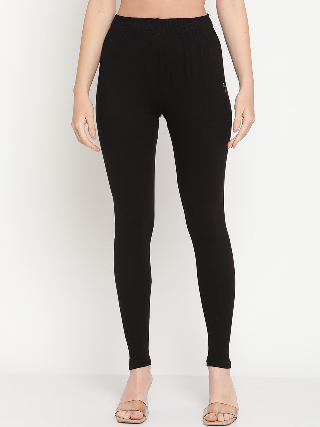 TAG 7 Women Pack Of 2 Solid Ankle-Length Leggings