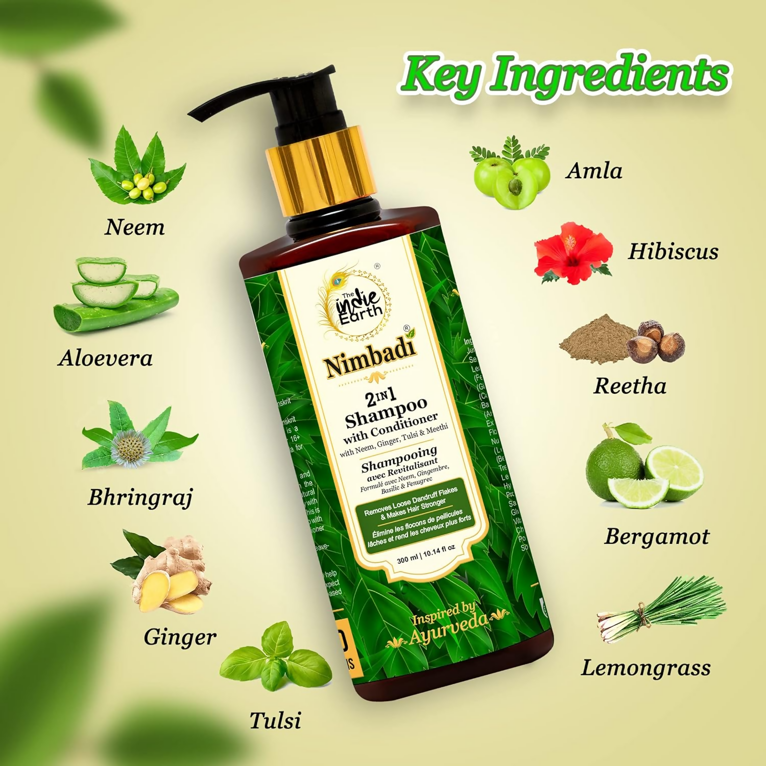 The Indie Earth Nimbadi 2-in-1 Shampoo with Conditioner for Healthy Hairs  Grab2Buy The Indie Earth Grab2Buy