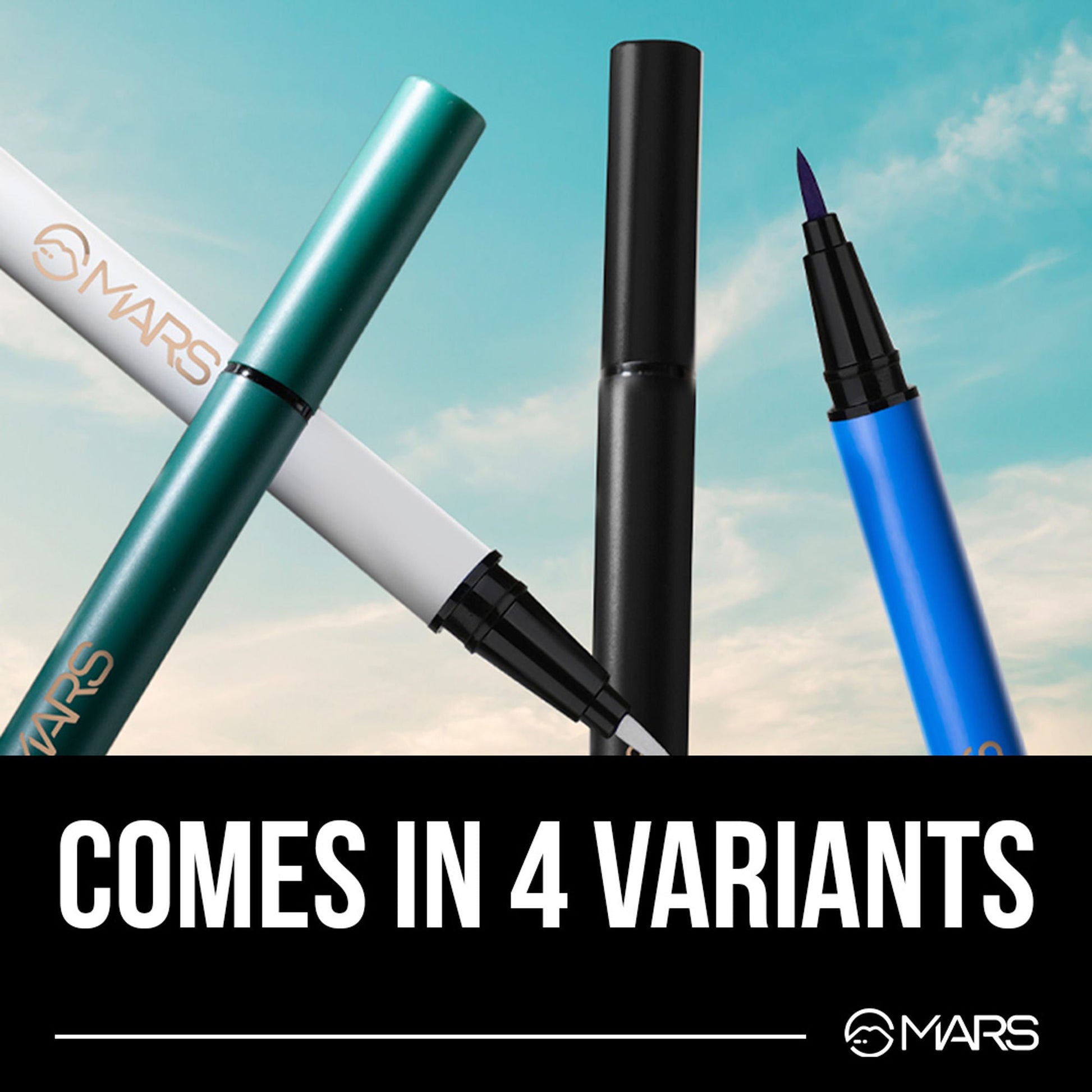 MARS Cosmetics City Stroke Charming Eyes Liquid Eyeliner - 01 White 