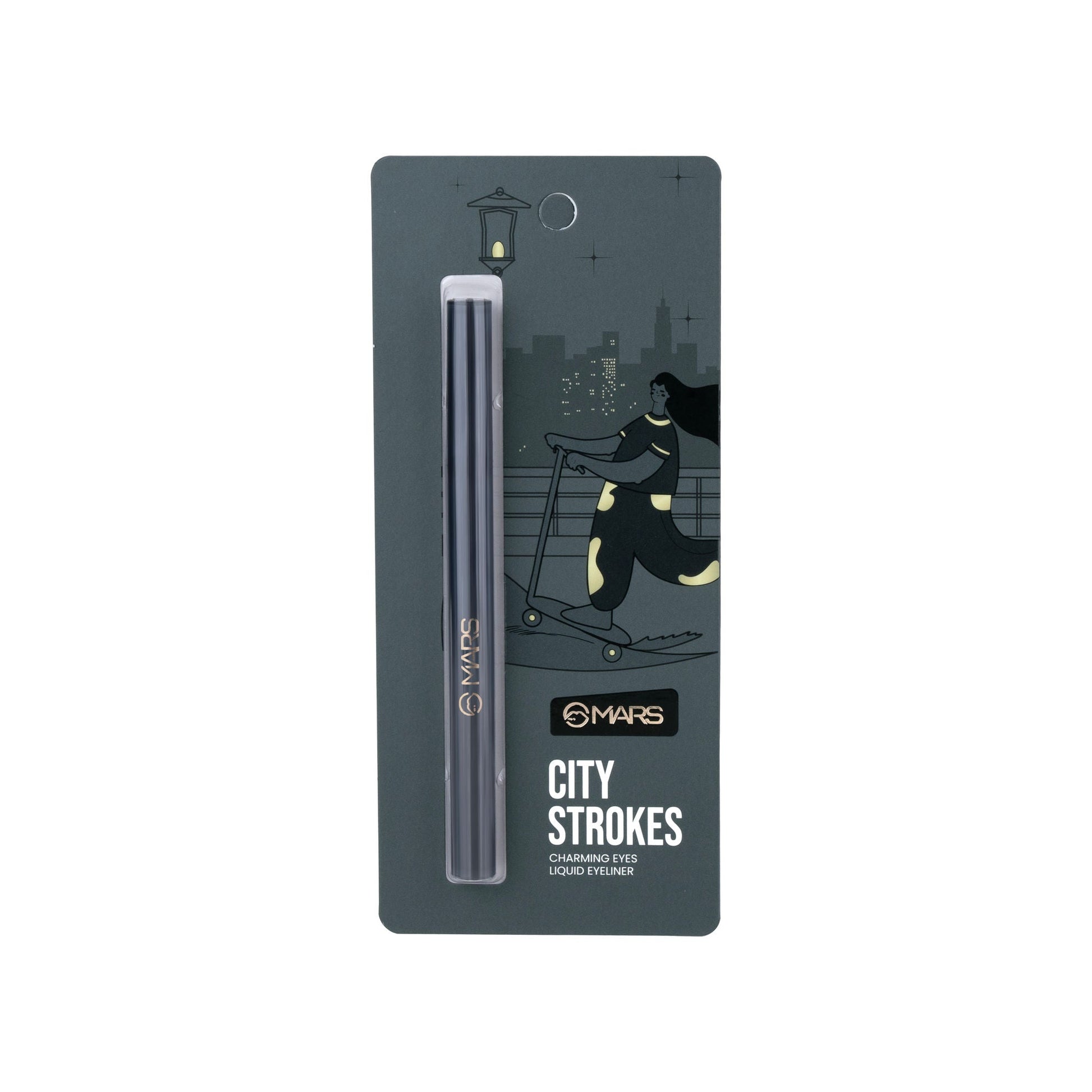 MARS Cosmetics City Stroke Charming Eyes Liquid Eyeliner - 04 Black 
