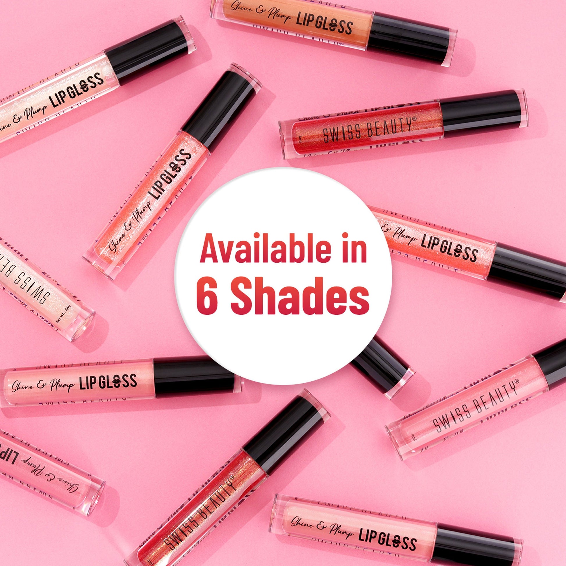 Swiss Beauty Shine & Plump Lipgloss - 5 Nude Brown