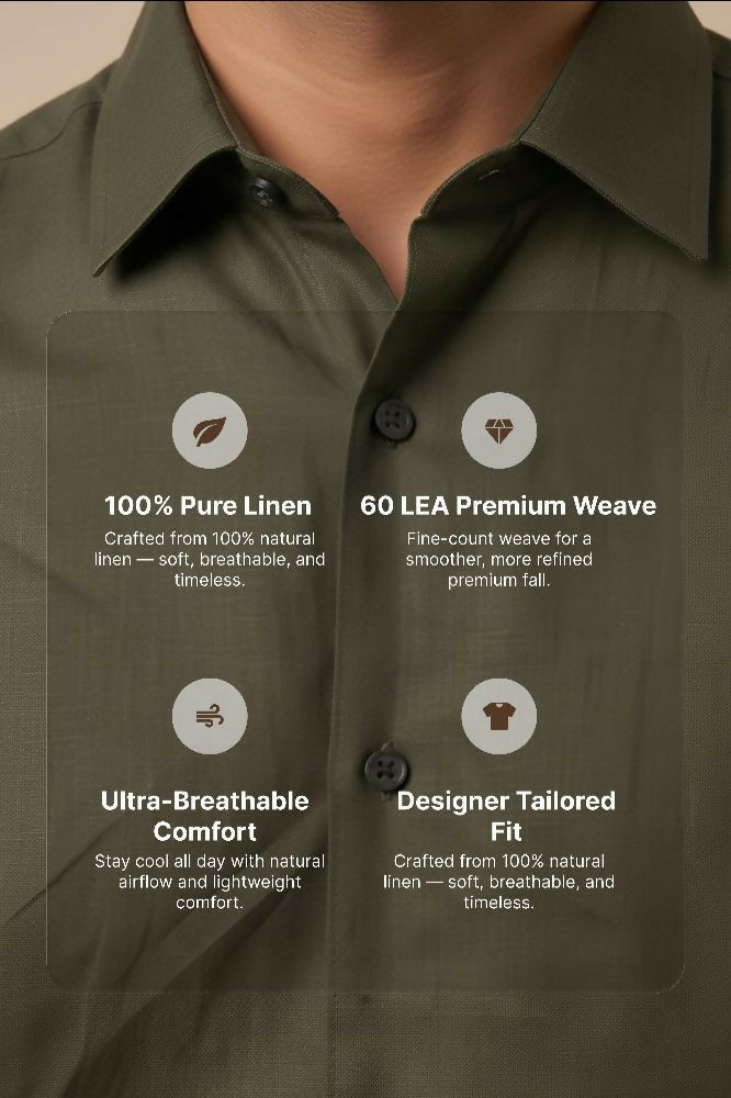 Forest — Green Cotton Shirt by Hilo Design