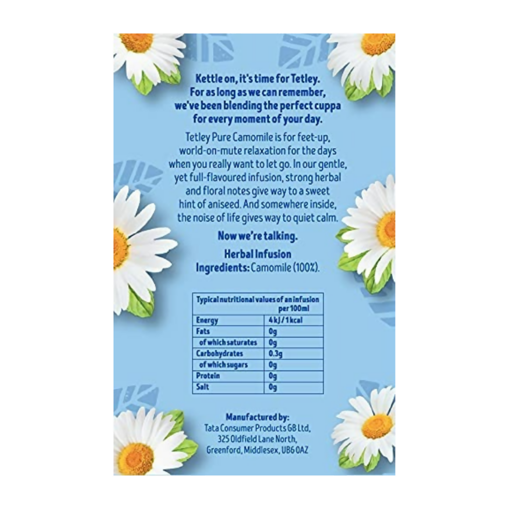 Tetley Herbal Pure Camomile Tea Bags  Grab2Buy Tetley Grab2Buy