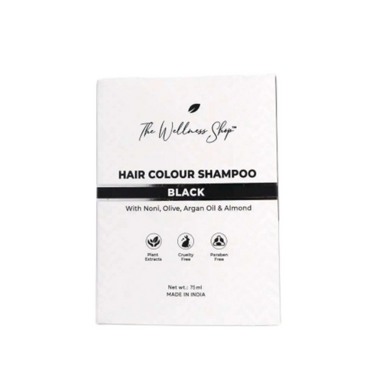 The Wellness Shop Hair Color Shampoo - Black  Grab2Buy The Wellness Shop Grab2Buy