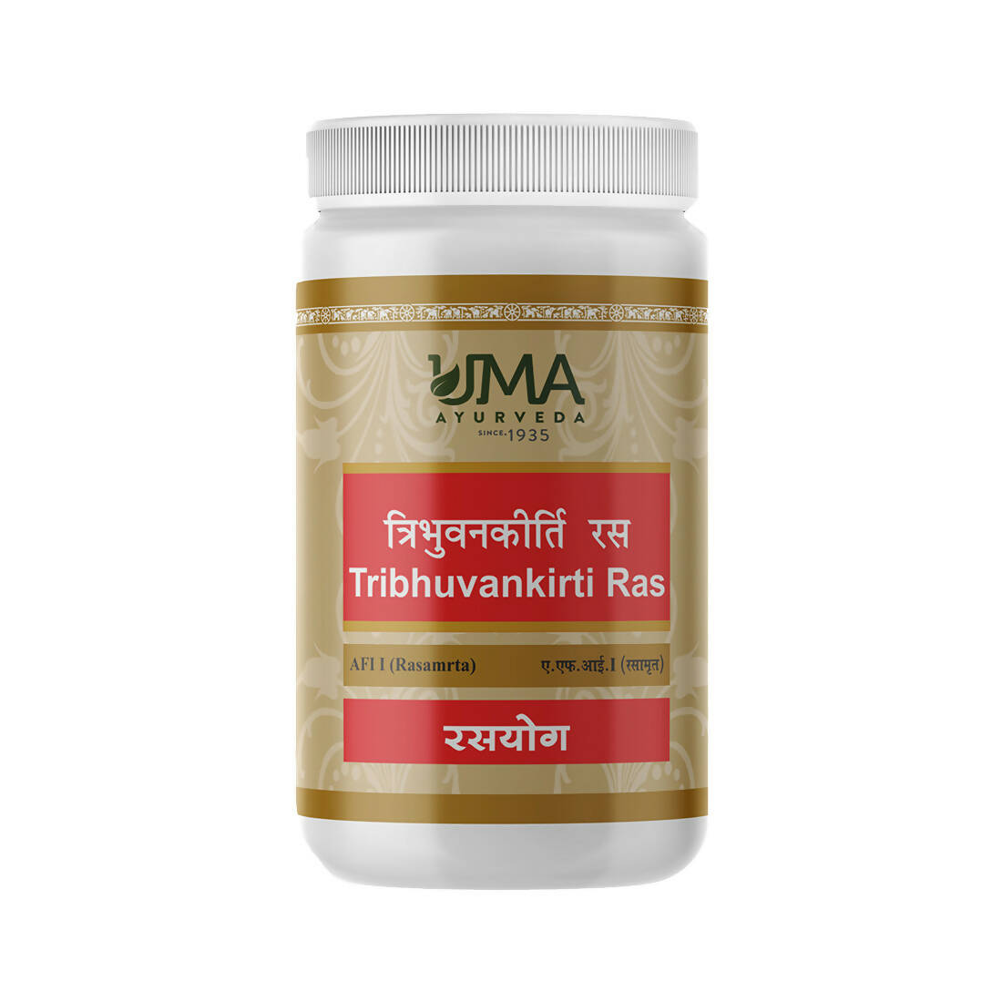 Uma Ayurveda Tribhuvan kirti Ras Tablets 