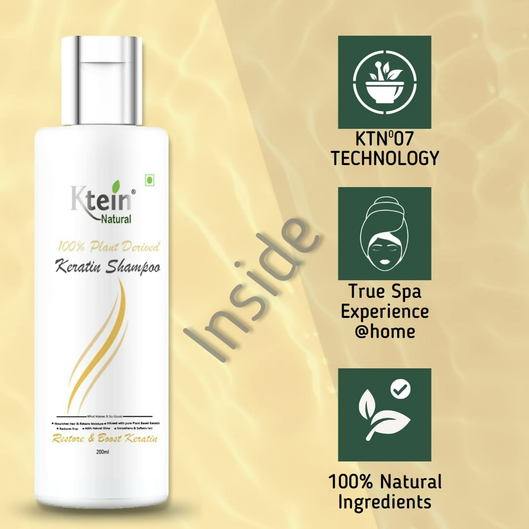 Ktein Natural 100% Plant Derived Keratin Shampoo & Conditioner Combo