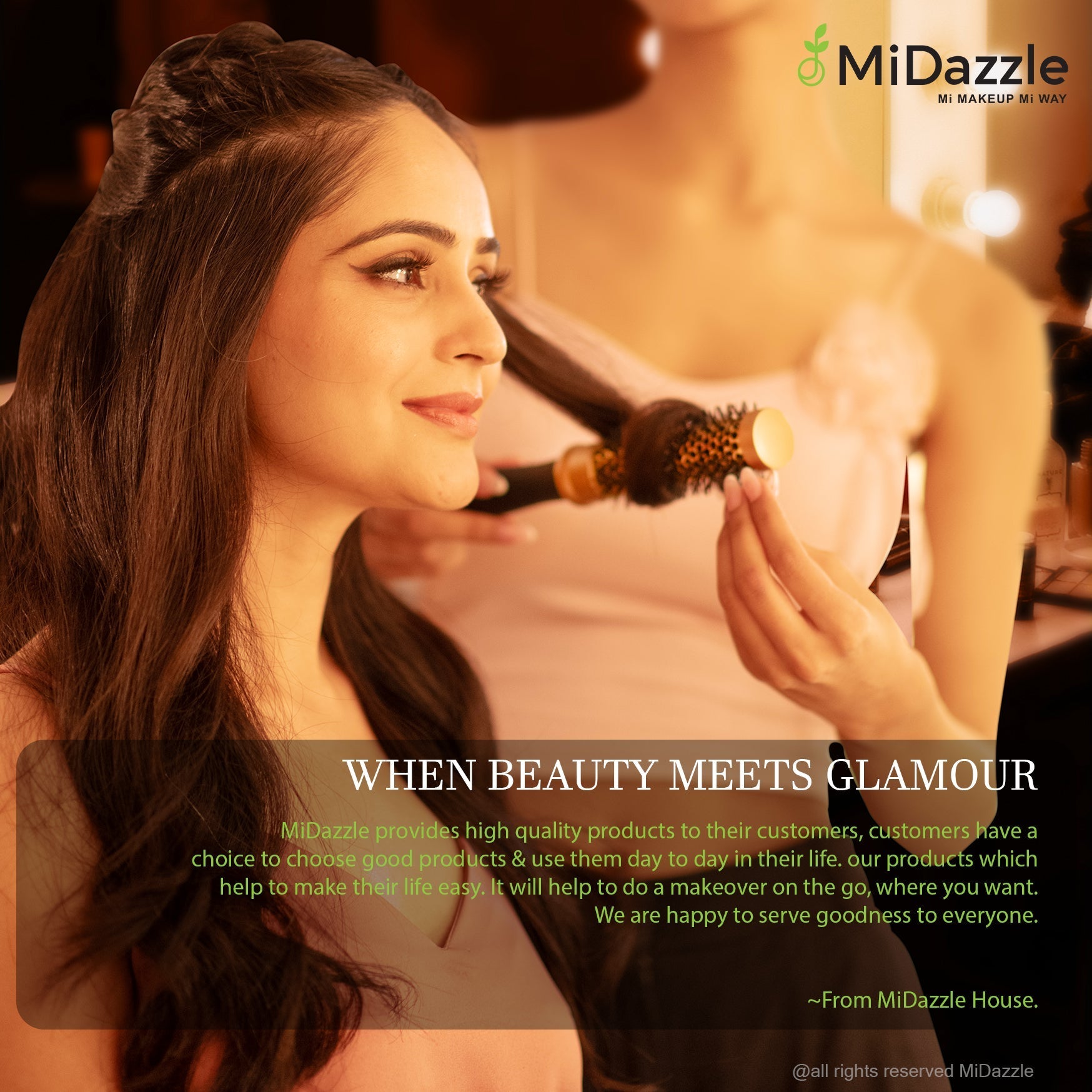MiDazzle Hair Brush (Black 3D) MIHB0015