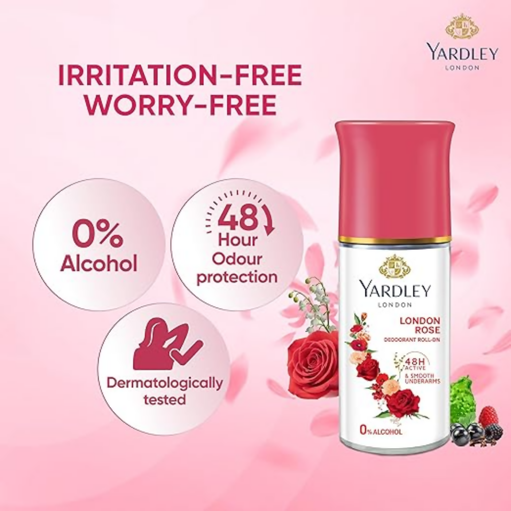 Yardley London Rose Underarm Deodorant Roll On  Grab2Buy Yardley Grab2Buy