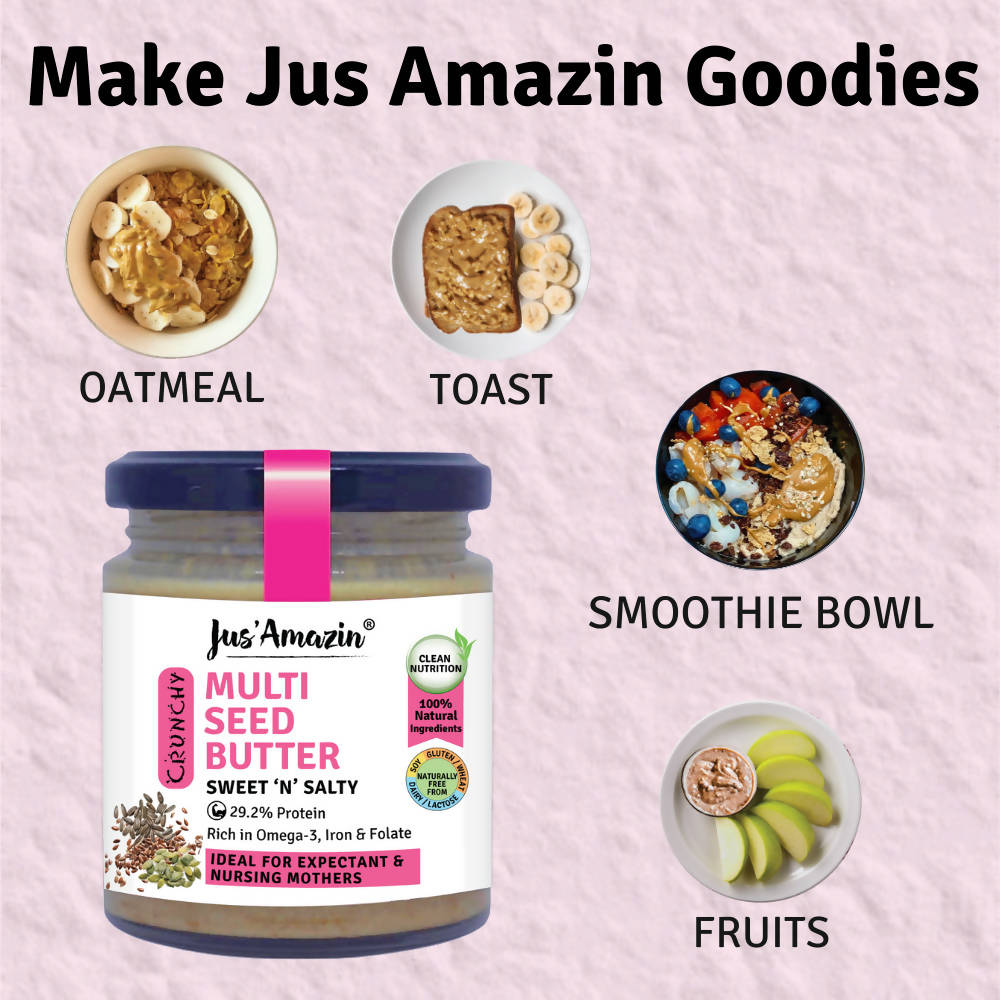 Jus Amazin Multi seed Butter Sweet N Salty 