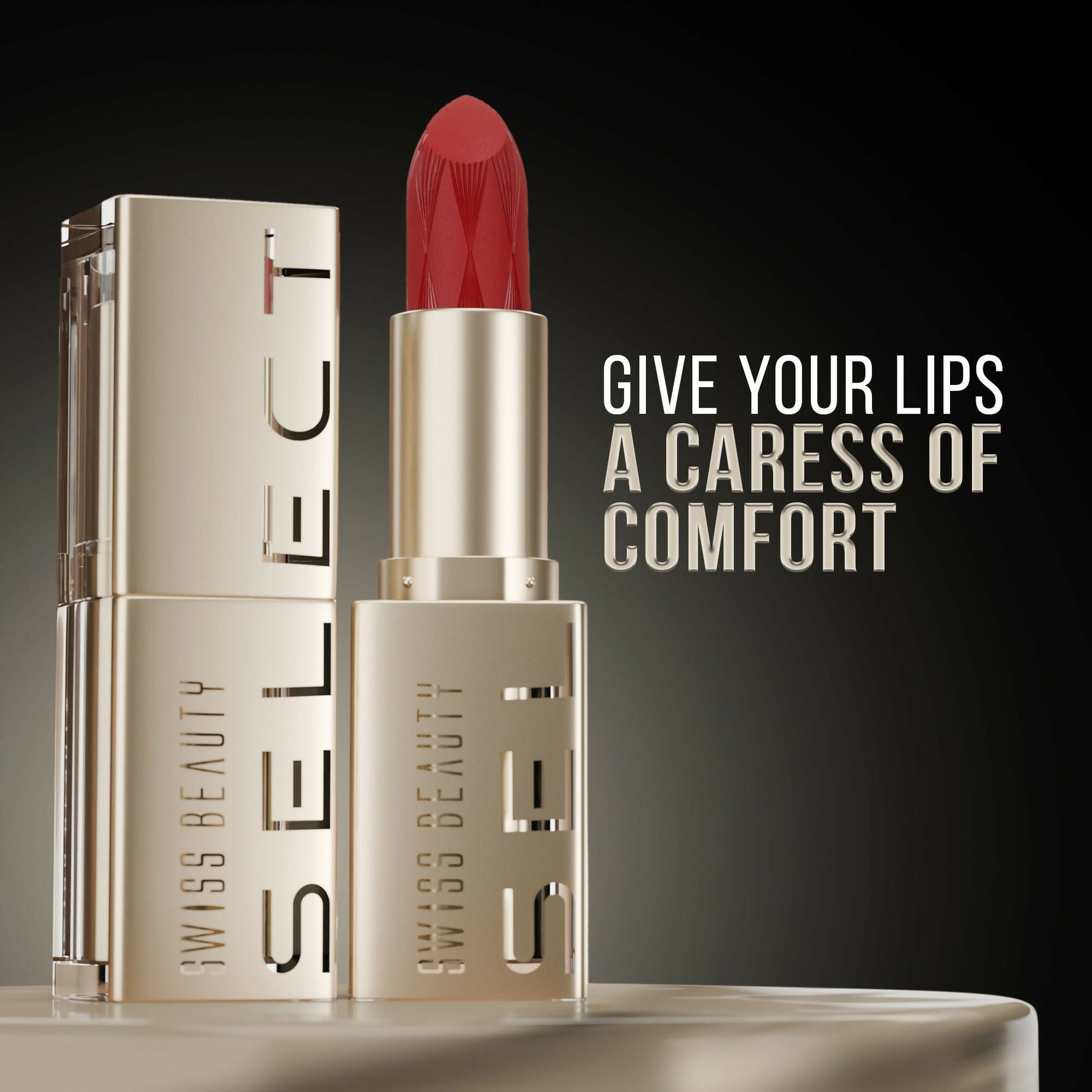 Swiss Beauty Select Creme Touch Hydrating Lipstick - 1 Polite Pink 