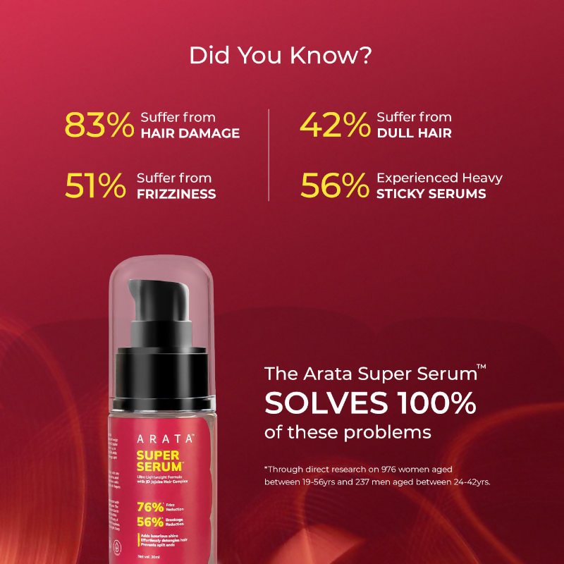 Arata Super Serum With JD Jojoba Hair Complex For Glossy 