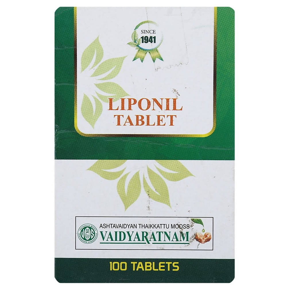 Vaidyaratnam Liponil Tablets 