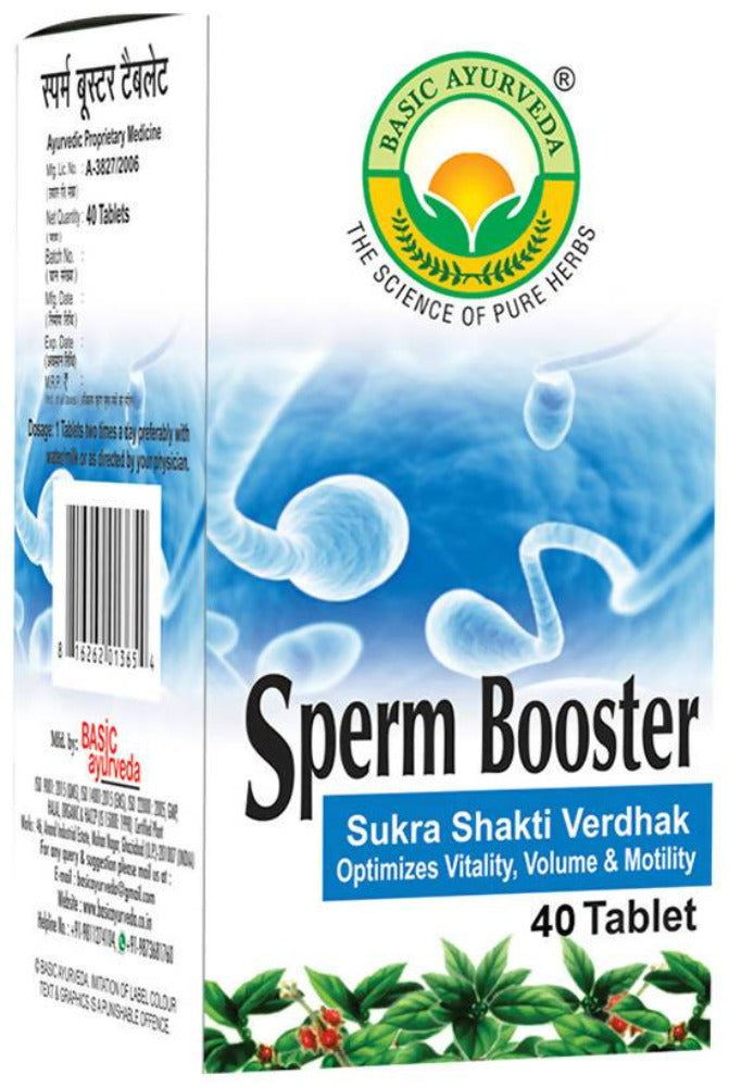 Basic Ayurveda Sperm Booster Tablets 