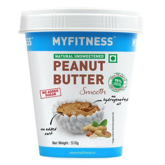 Myfitness Unsweetened Natural Peanut Butter Smooth - Grab2buy