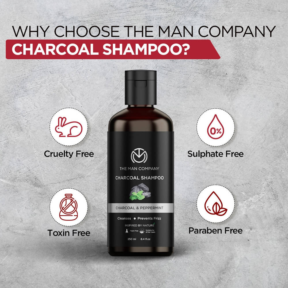 The Man Company Charcoal Shampoo  Grab2Buy The Man Company Grab2Buy