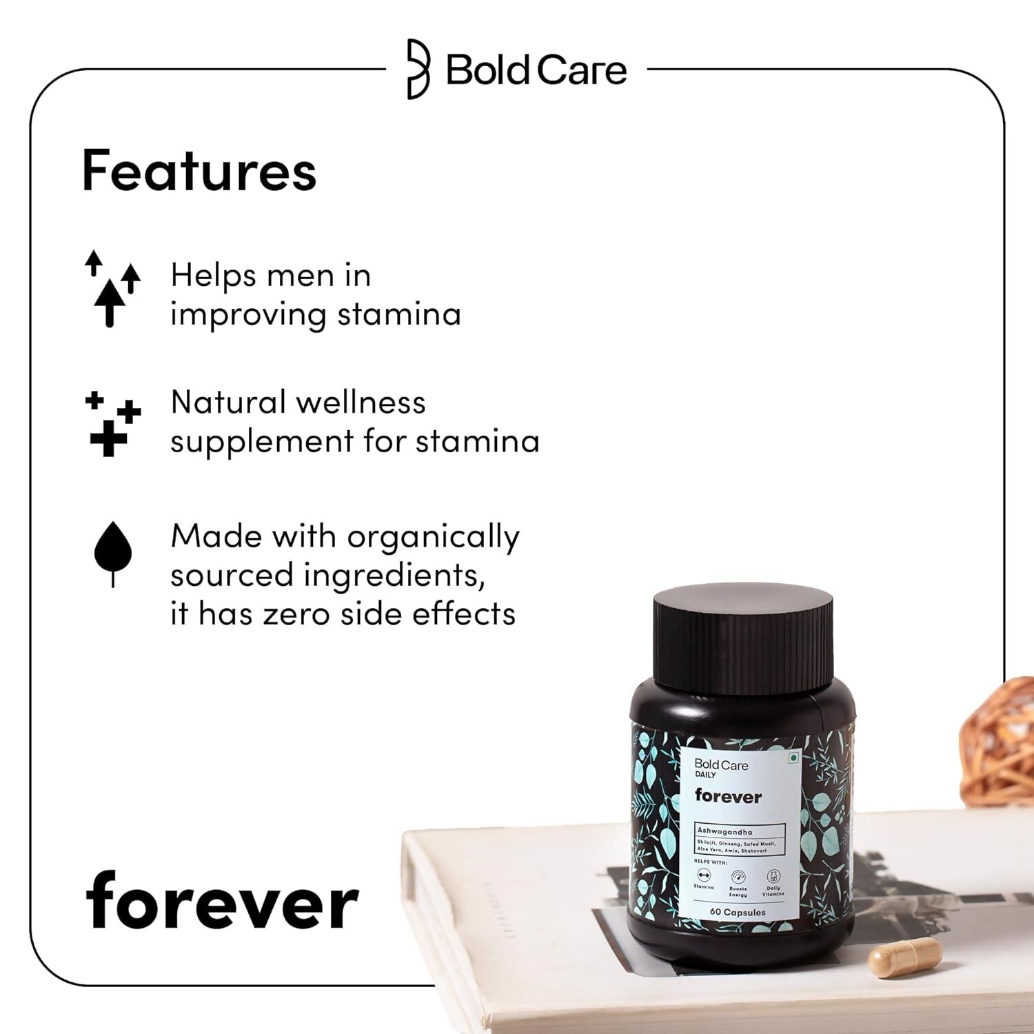 Bold Care Forever - Natural Stamina Supplement Capsules - Grab2buy