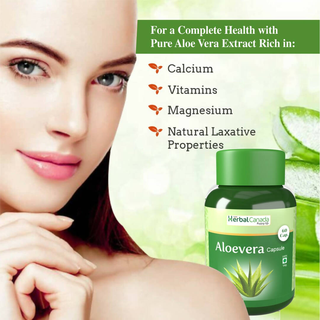 Herbal Canada Aloe Vera Capsules - Grab2buy