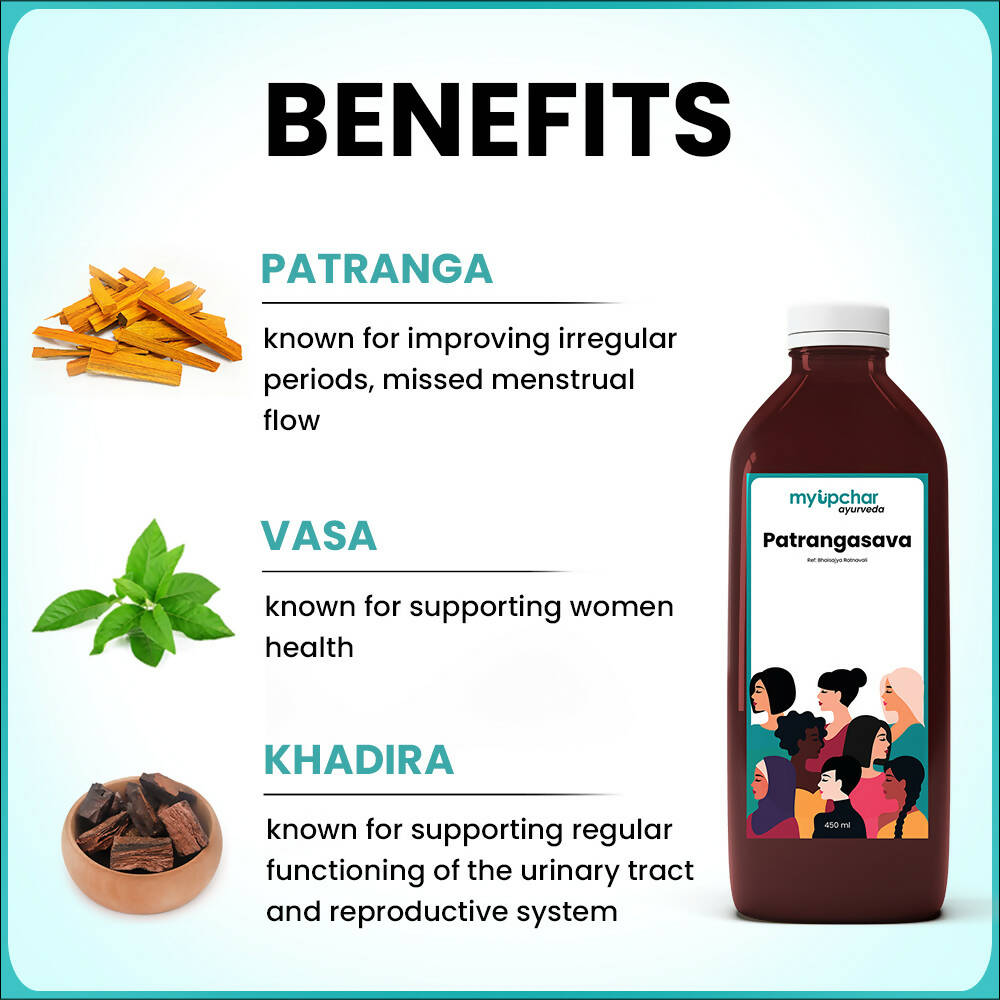 myUpchar Ayurveda Patrangasava Tonic For Women - Grab2buy