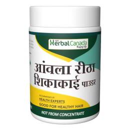 Herbal Canada Amla Reetha Shikakai Churna Powder For Healthy Hair 