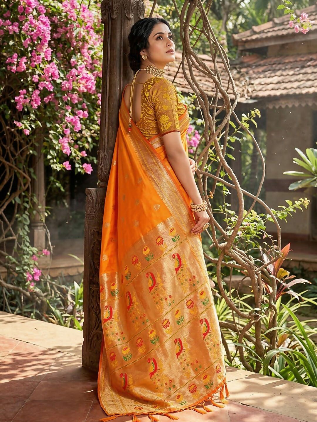 Shree Shyam Fashion Yellow Soft Silk Saree