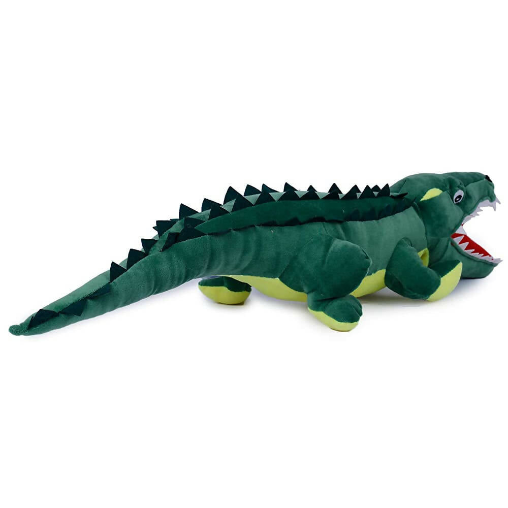Webby Soft Crocodile with Open Mouth Stuffed Animal Plush Green Toy - 72 cm  Grab2Buy Webby Grab2Buy