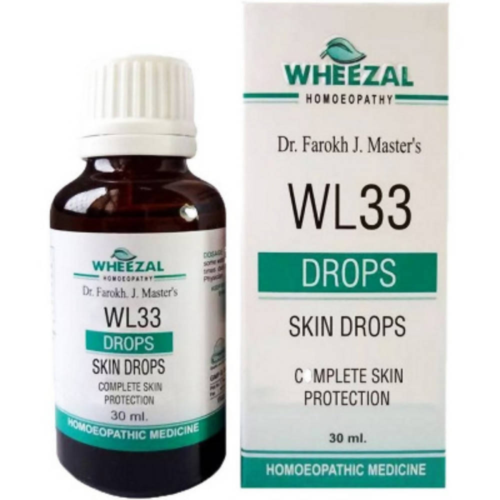 Wheezal Homeopathy WL33 Skin Drops 
