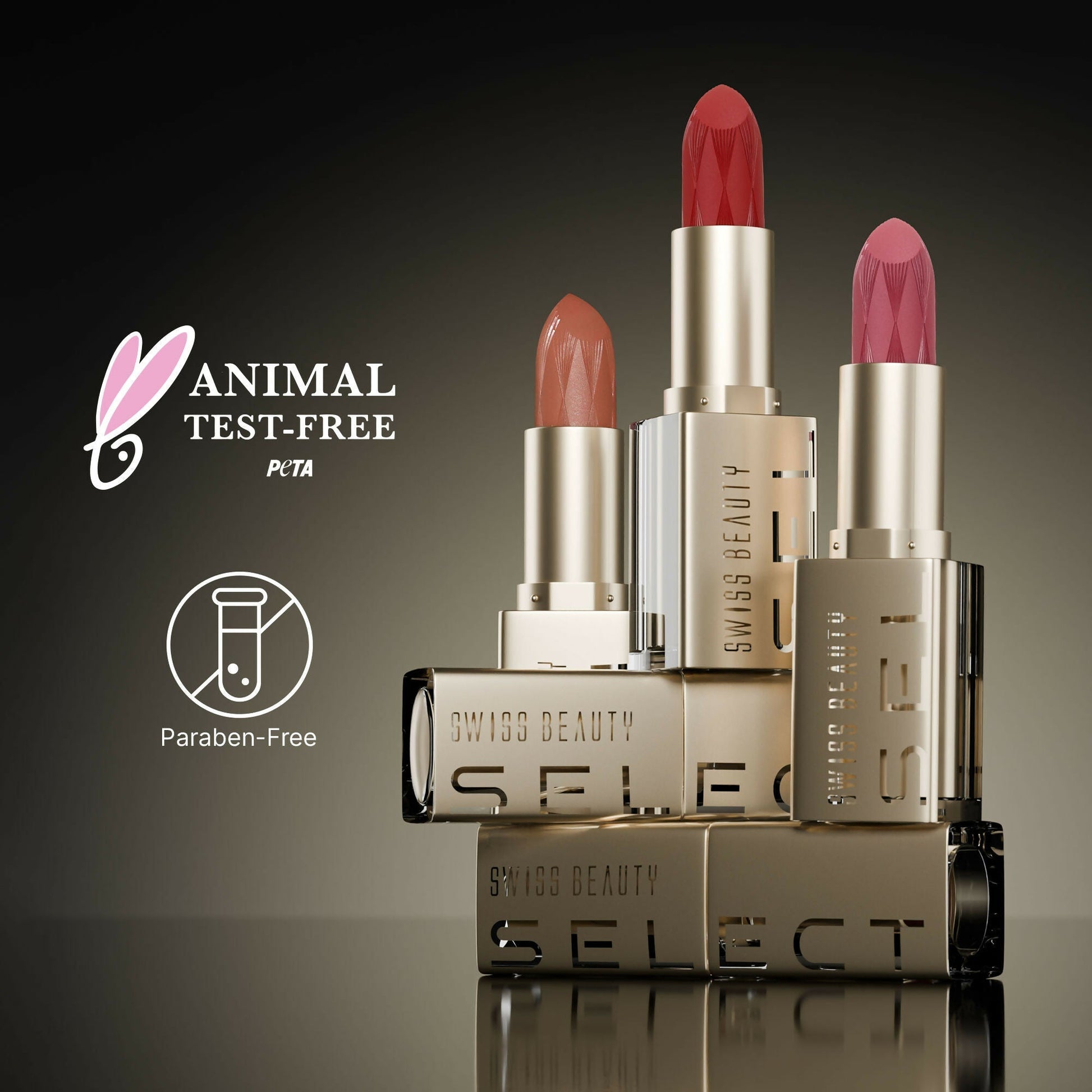 Swiss Beauty Select Creme Touch Hydrating Lipstick - 2 Natural Nude 