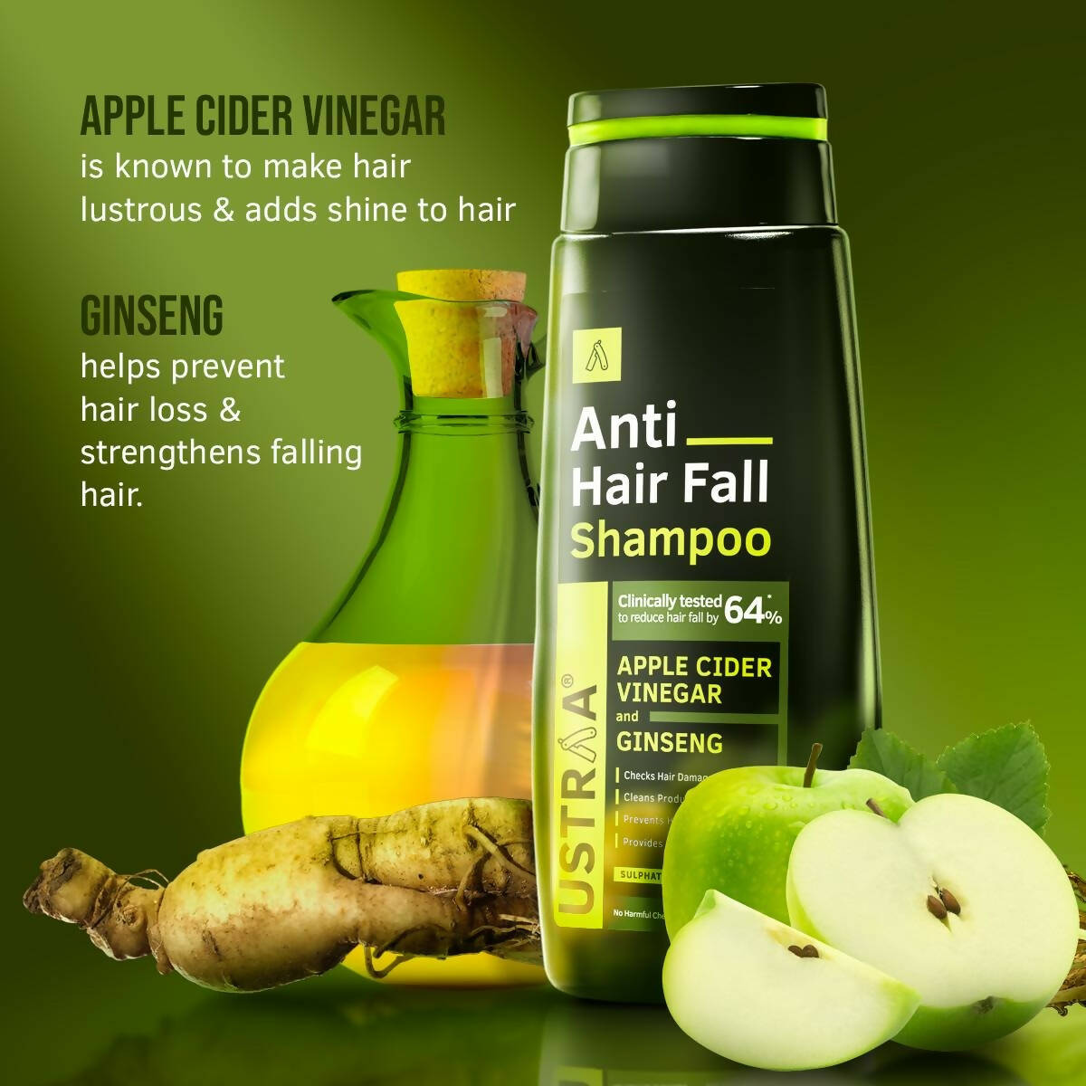 Ustraa Anti Hair Fall Shampoo  Grab2Buy Ustraa Grab2Buy