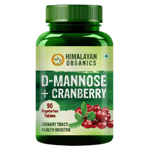 Himalayan Organics D-Mannose + Cranberry Vegetarian Capsules 
