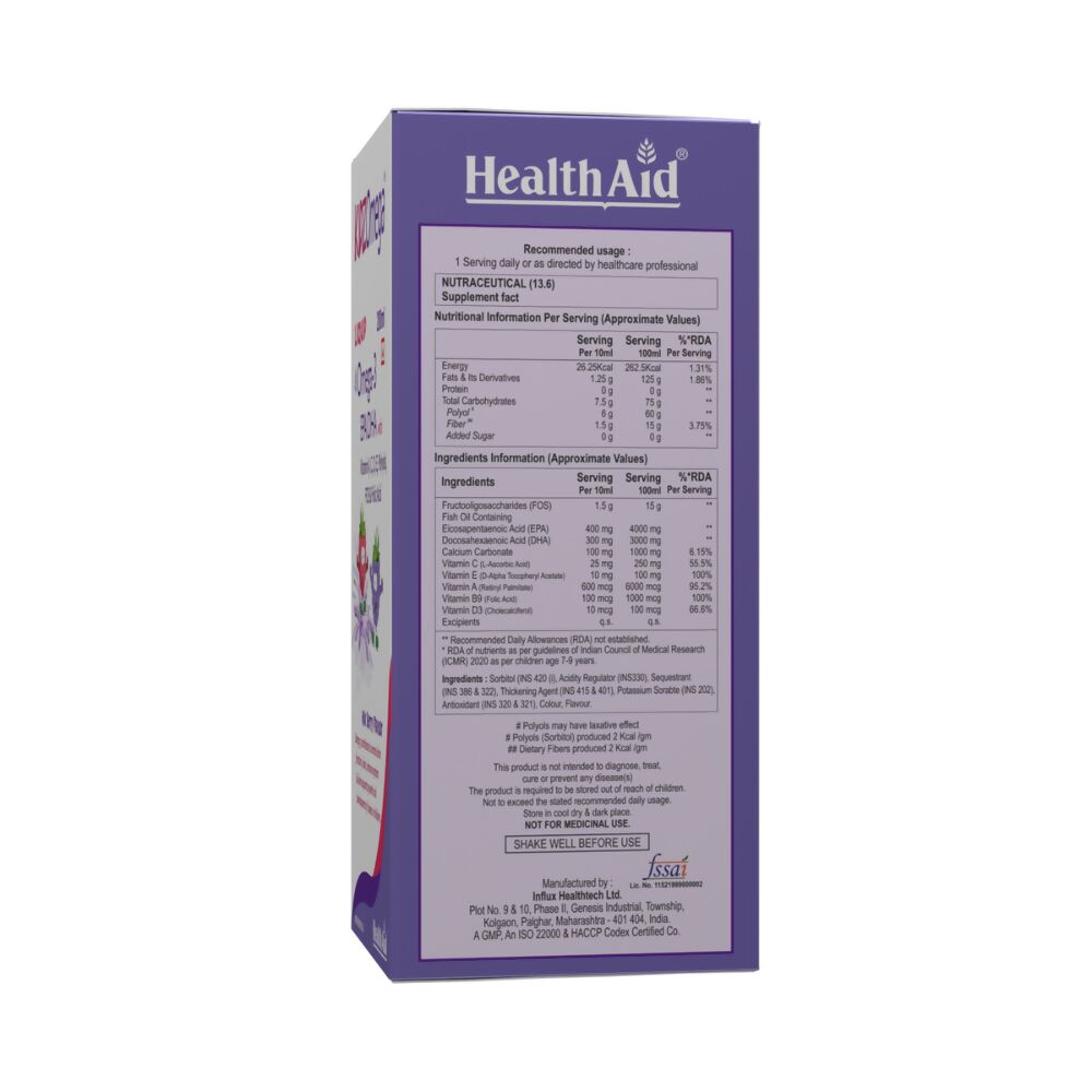 HealthAid KidzOmega (Omega 3) Syrup for Children 