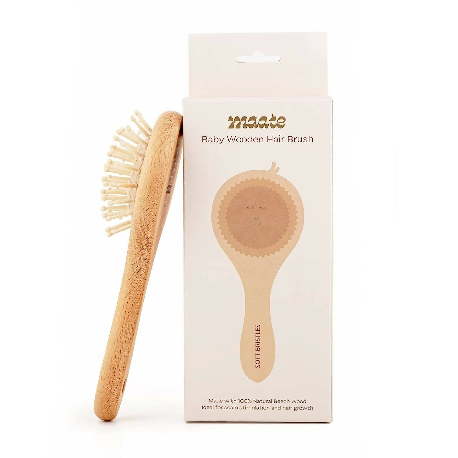 Maate Baby Wooden Comb Gift Box | Baby Wooden Hair Brush 
