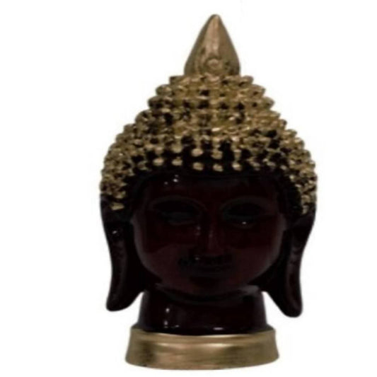 Puja N Pujari Buddha Face Golden Head 
