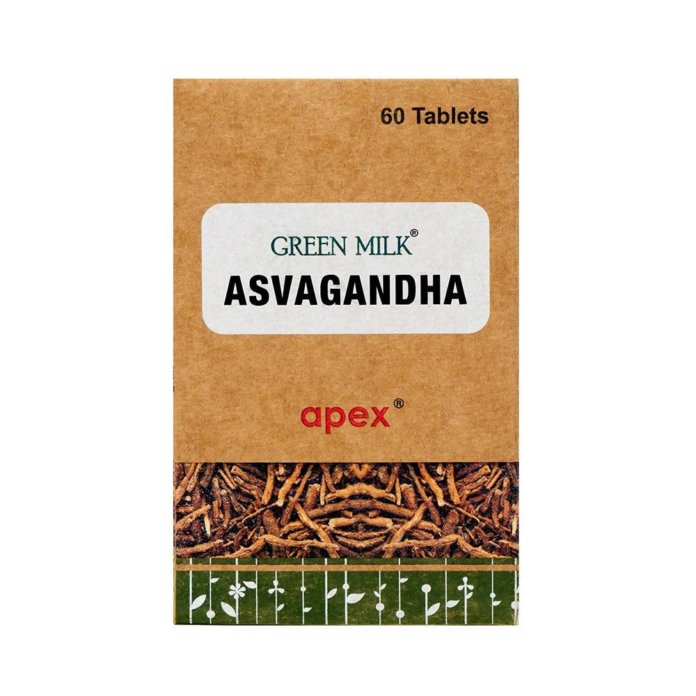 Apex Ayurvedic Green Milk Asvagandha Tablets 