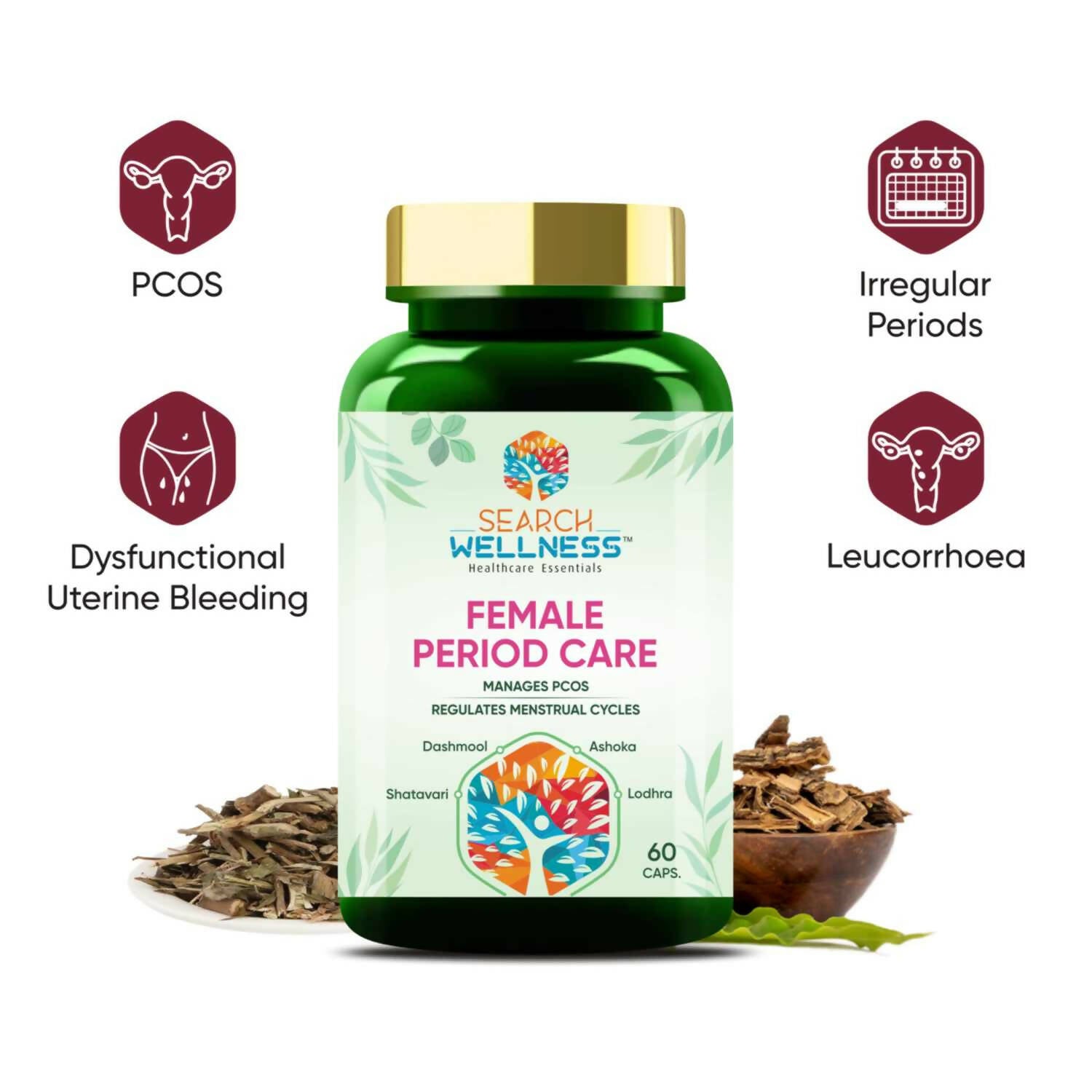Search Wellness Female Period Care Capsules - Grab2buy