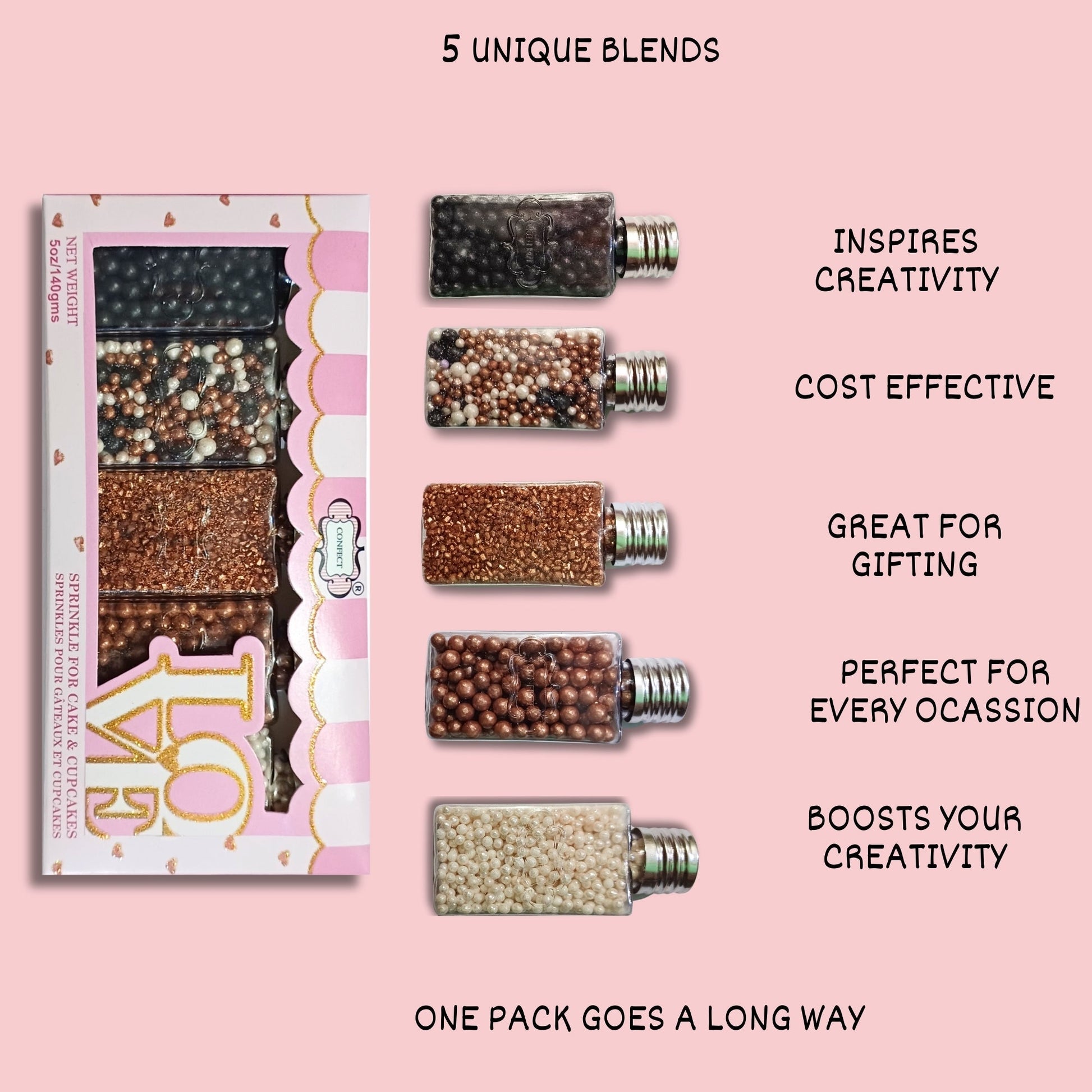 Confect Disco Ball Mashup Sprinkles Multipack 15