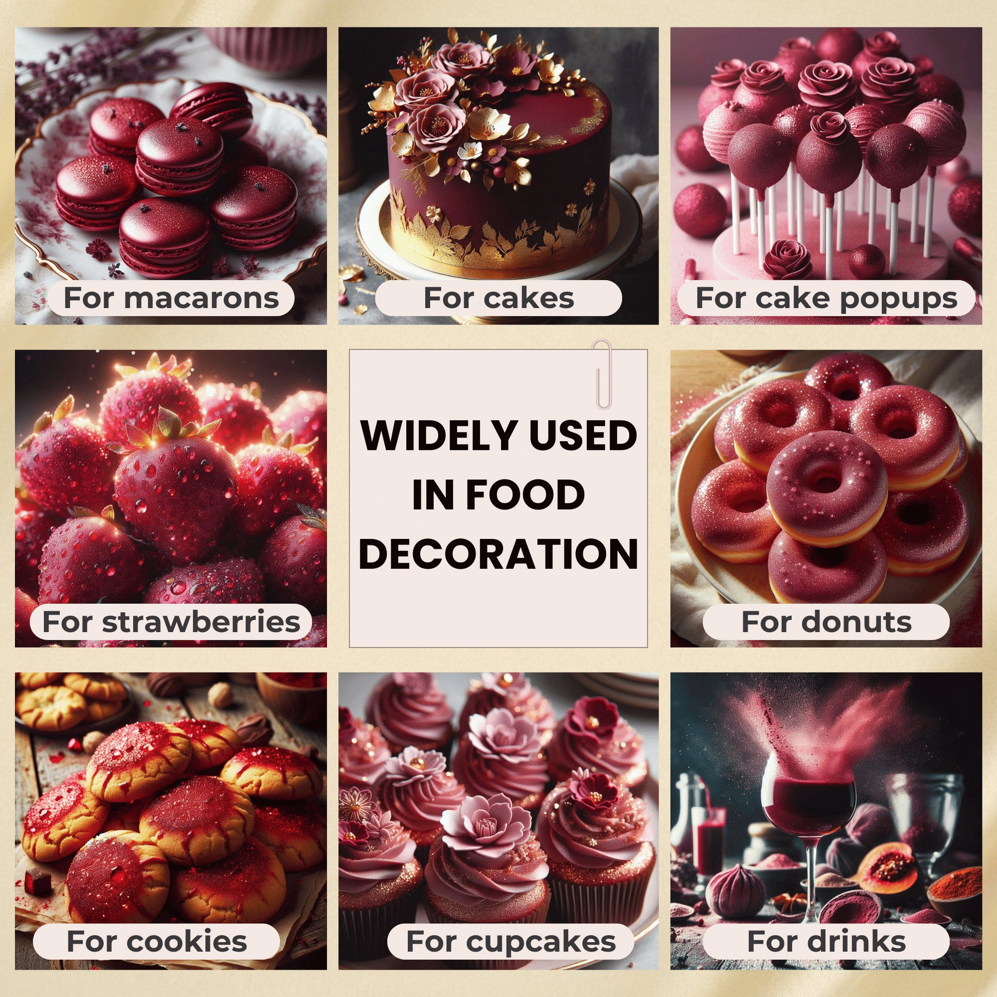 Confect Sangria Red | Edible Luster Dust
