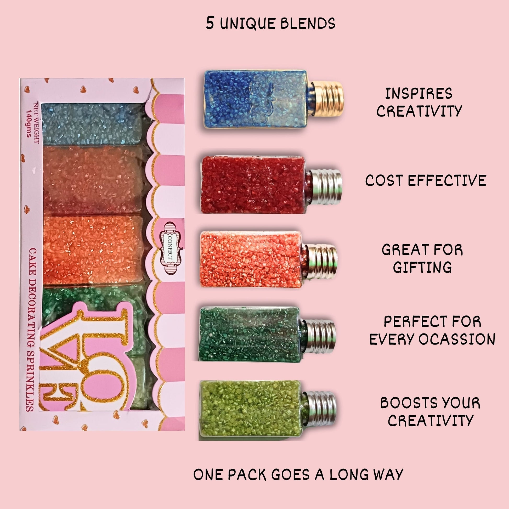 Confect Sparkling Sugar Combo Multipack 3