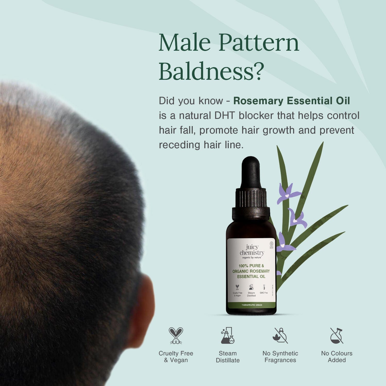 Organic Rosemary Essential Oil | Pure & Certified 